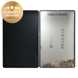 Samsung Galaxy Tab S6 Lite P610, P615 - LCD zaslon + steklo na dotik (Oxford Grey) - GH82-22896A Genuine Service Pack