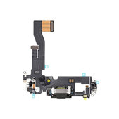 Apple iPhone 12, 12 Pro - Konektor za polnjenje + Flex kabel (Black)