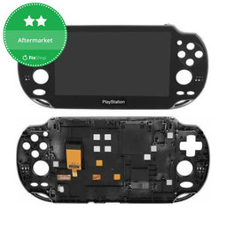 Sony Playstation Vita 1000 - LCD zaslon + steklo na dotik + okvir (Black) TFT