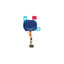 Samsung Galaxy M21 M215F - Senzor prstnih odtisov + Flex kabel (Midnight Blue) - GH96-13467C Genuine Service Pack