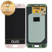 Samsung Galaxy J5 J530F (2017) - LCD zaslon + steklo na dotik (Pink) - GH97-20738D, GH97-20880D Genuine Service Pack