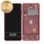 Samsung Galaxy S20 FE 5G G781B - LCD zaslon + steklo na dotik + okvir (Cloud Red) - GH82-24214E, GH82-24215E, GH82-29056E Genuine Service Pack