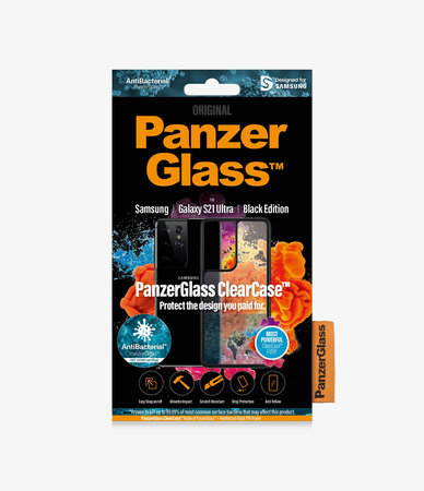 PanzerGlass - Ovitek ClearCase AB za Samsung Galaxy S21 Ultra, črn