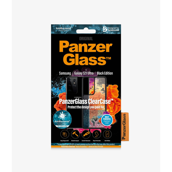 PanzerGlass - Ovitek ClearCase AB za Samsung Galaxy S21 Ultra, črn
