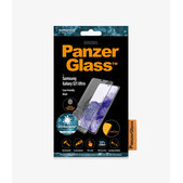 PanzerGlass - Kaljeno Steklo Case Friendly AB za Samsung Galaxy S21 Ultra, Fingerprint komp., črn