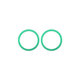 Apple iPhone 11, 12, 12 Mini - Stekleni okvir zadnje kamere (Green) - 2 kosa
