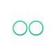 Apple iPhone 11, 12, 12 Mini - Stekleni okvir zadnje kamere (Green) - 2 kosa