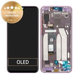 Xiaomi Mi 9 SE M1903F2G - LCD zaslon + steklo na dotik + okvir (Lavender Violet) - 5612100040B6 Genuine Service Pack