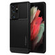 Spigen - Ovitek Rugged Armor za Samsung Galaxy S21 Ultra, črna