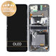 Samsung Galaxy Z Flip 5G F707B - LCD zaslon + steklo na dotik + okvir (Mystic Grey) - GH82-23351A Genuine Service Pack