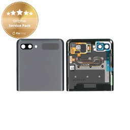 Samsung Galaxy Z Flip 5G F707B - LCD zaslon + steklo na dotik + okvir (zunanji) (Mystic Gray) - GH96-13806A Genuine Service Pack