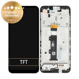 Motorola Moto G30 XT2129 - LCD zaslon + steklo na dotik + okvir (Phantom Black) - 5D68C18187 Genuine Service Pack