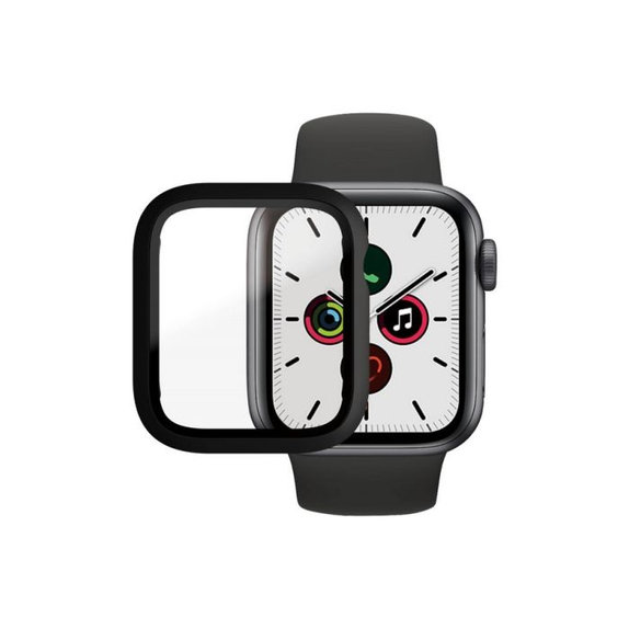 PanzerGlass - Kaljeno Steklo Full Body AB za Apple Watch 4, 5, 6, SE (1st gen) in SE (2nd gen) 40mm, črn