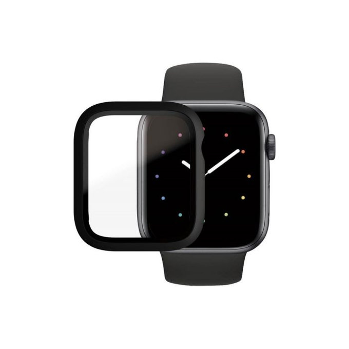 PanzerGlass - Kaljeno Steklo Full Body AB za Apple Watch 4, 5, 6, SE (1st gen) in SE (2nd gen) 44mm, črn