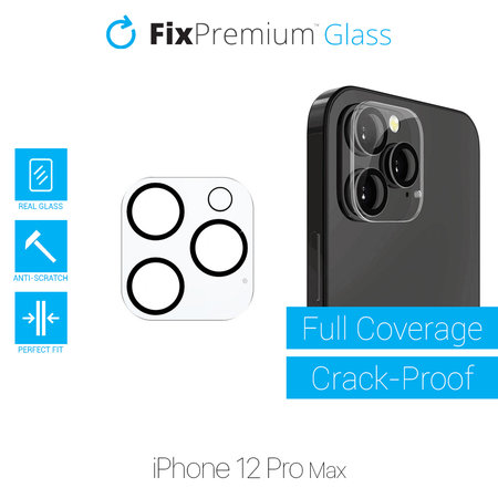 FixPremium Glass - Kaljeno Steklo za zadnjo kamero za iPhone 12 Pro Max