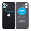 Apple iPhone 12 - Steklo zadnjega ohišja s povečano odprtino za kamero (Black)
