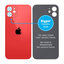 Apple iPhone 12 - Steklo zadnjega ohišja s povečano odprtino za kamero (Red)