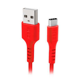 SBS - USB-C / USB kabel (1,5 m), rdeč