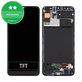 Samsung Galaxy A30s A307F - LCD zaslon + steklo na dotik + okvir (Prism Crush Black) TFT