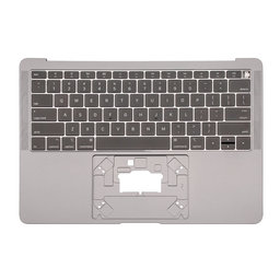 Apple MacBook Air 13" A1932 (2018 - 2019) - Zgornji okvir tipkovnice + tipkovnica US (Space Gray)