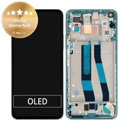 Xiaomi Mi 11 Lite 5G - LCD zaslon + steklo na dotik + okvir (Mint Green) - 56000H00K900, 56000300K900 Genuine Service Pack