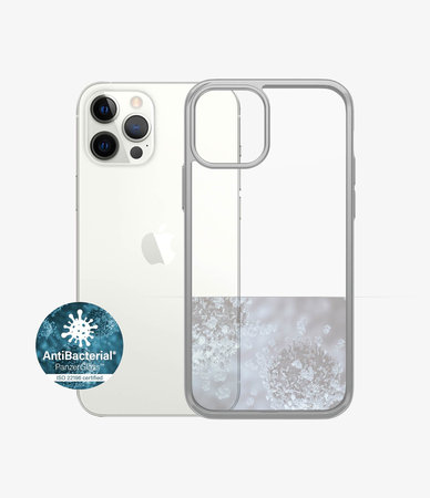 PanzerGlass - Ovitek ClearCase AB za iPhone 12 in 12 Pro, srebro