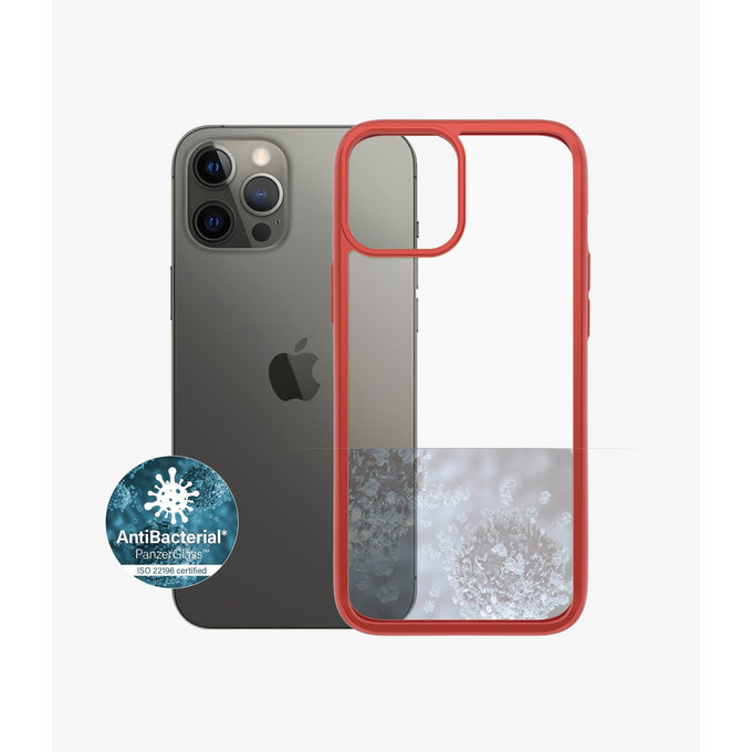 PanzerGlass - Ovitek ClearCase AB za iPhone 12 Pro Max, rdeč