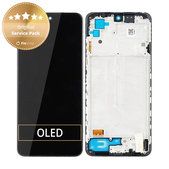 Xiaomi Redmi Note 10 - LCD zaslon + steklo na dotik + okvir (Onyx Gray) - 5600020K7A00 Genuine Service Pack