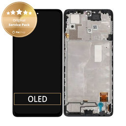 Xiaomi Redmi Note 10 Pro - LCD zaslon + steklo na dotik + okvir (Onyx Gray) - 56000200K600 Genuine Service Pack