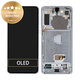 Samsung Galaxy S21 Plus G996B - LCD zaslon + steklo na dotik + okvir (Phantom Silver) - GH82-24554C, GH82-27268C, GH82-24553C Genuine Service Pack
