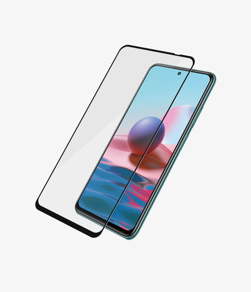 PanzerGlass - Kaljeno Steklo Case Friendly za Xiaomi Redmi Note 10, 10S, črn