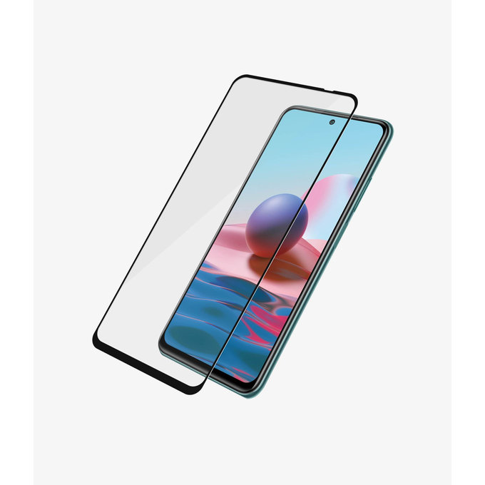 PanzerGlass - Kaljeno Steklo Case Friendly za Xiaomi Redmi Note 10, 10S, črn