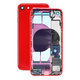 Apple iPhone SE (2nd Gen 2020) - Zadnje ohišje z majhnimi deli (Red)