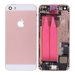 Apple iPhone SE - Zadnje ohišje z majhnimi deli (Rose Gold)