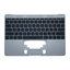 Apple MacBook 12" A1534 (Early 2015 - Mid 2017) - Zgornji okvir tipkovnice + tipkovnica US (Space Gray)