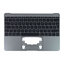 Apple MacBook 12" A1534 (Early 2015 - Mid 2017) - Zgornji okvir tipkovnice + tipkovnica UK (Space Gray)