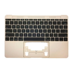Apple MacBook 12" A1534 (Early 2015 - Mid 2017) - Zgornji okvir tipkovnice + tipkovnica US (Gold)