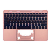 Apple MacBook 12" A1534 (Early 2015 - Mid 2017) - Zgornji okvir tipkovnice + tipkovnica US (Rose Gold)