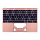 Apple MacBook 12" A1534 (Early 2015 - Mid 2017) - Zgornji okvir tipkovnice + tipkovnica US (Rose Gold)