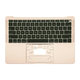 Apple MacBook Air 13" A1932 (2018 - 2019) - Zgornji okvir tipkovnice + tipkovnica US (Gold)