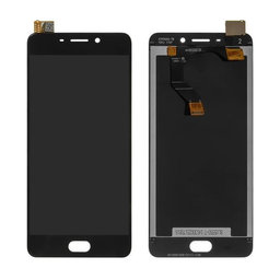 Meizu M6 Note - LCD zaslon + steklo na dotik + okvir (Black) TFT