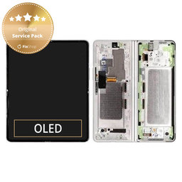 Samsung Galaxy Z Fold 3 F926B - LCD zaslon + steklo na dotik + okvir (Phantom Silver) - GH82-26283C, GH82-26284C Genuine Service Pack