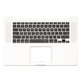 Apple MacBook Pro 15" A1398 (Late 2013 - Mid 2014) - Zgornji okvir tipkovnice + tipkovnica US