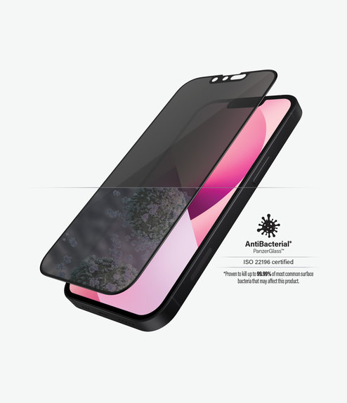 PanzerGlass - Kaljeno Steklo Case Friendly Privacy AB za iPhone 13 mini, črn