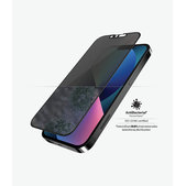 PanzerGlass - Kaljeno Steklo Case Friendly Privacy AB za iPhone 13, 13 Pro in 14, črn