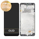 Samsung Galaxy M22 M225F - LCD zaslon + steklo na dotik + okvir (Black) - GH82-26153A, GH82-26866A Genuine Service Pack