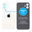 Apple iPhone 12 Mini - Steklo zadnjega ohišja s povečano luknjo za kamero (White)