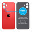 Apple iPhone 12 Mini - Steklo zadnjega ohišja s povečano luknjo za kamero (Red)