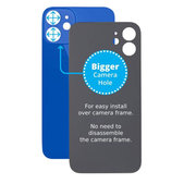 Apple iPhone 12 Mini - Steklo zadnjega ohišja s povečano odprtino za kamero (Blue)
