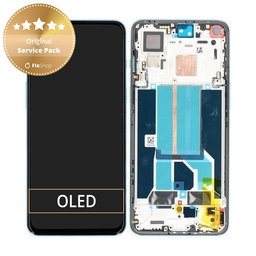 OnePlus Nord 2 5G - LCD zaslon + steklo na dotik + okvir (Blue Haze) - 2011100359 Genuine Service Pack